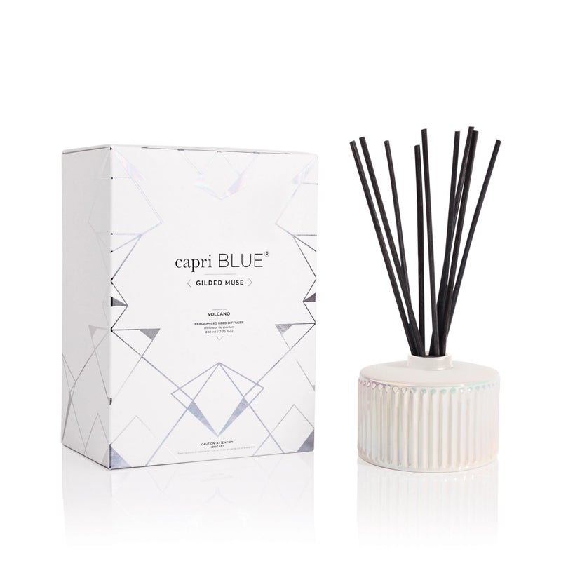 Capri Blue Muse Reed Oil Diffuser - Comes with Diffuser Sticks, Oil, and Glass Bottle - Aromatherapy Diffuser - 7.8 Fl Oz - Volcano - Image 1